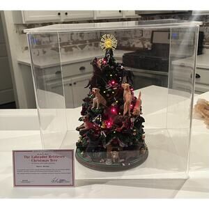 Danbury Mint RARE Labrador Retriever Christmas Tree Dogs Puppies W/Case & Cert.